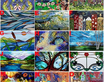 Custom Size Stained Glass Window Film Frosted Glass Sticker Custom Size For Kitchen Kids Room Door Bathroom Home Decor