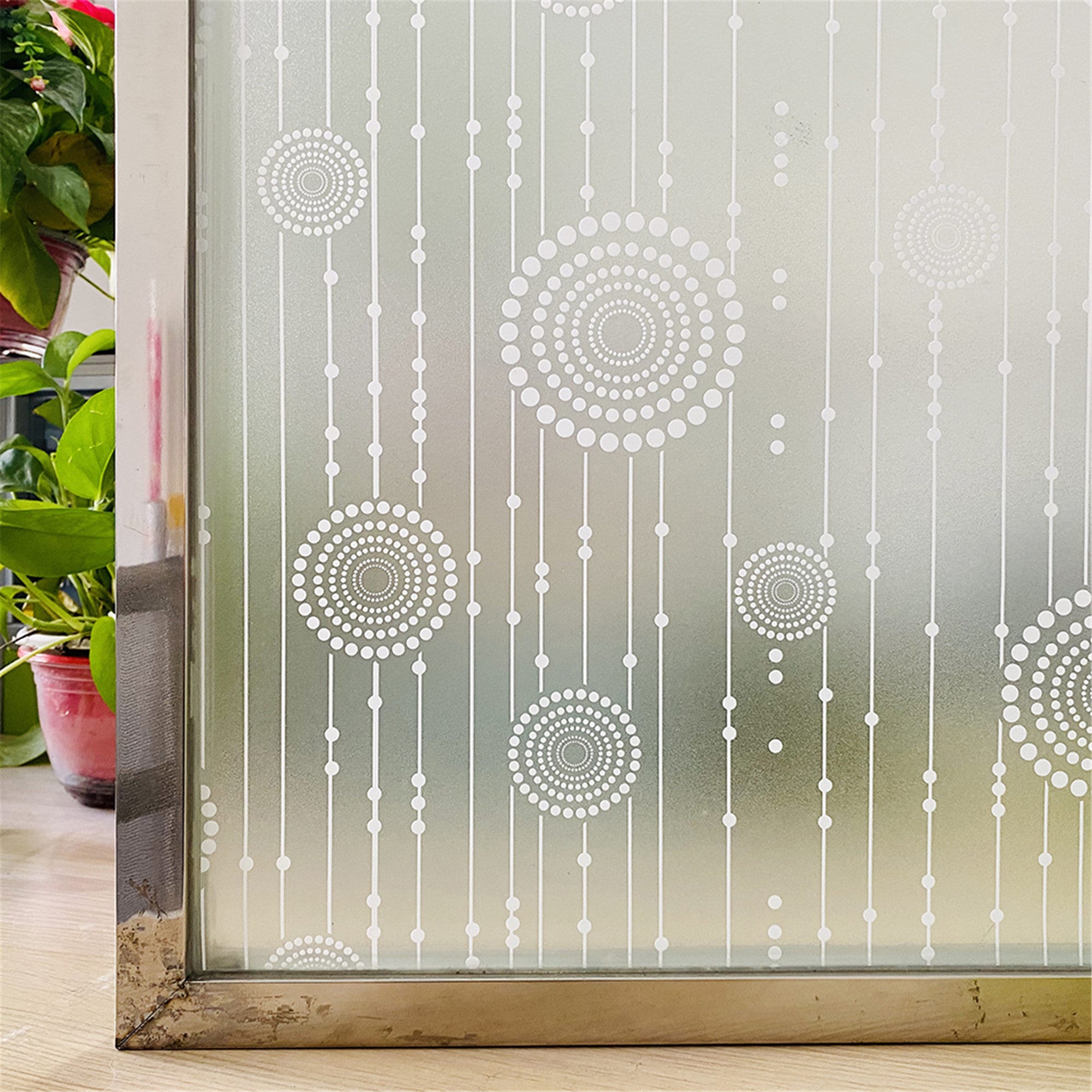 3D Matt Fensterfolie Sichtschutz Glasmalerei Vinyl Selbstklebende Folie  Frosted Wärmedämmung Fensteraufkleber für Haustür - .de