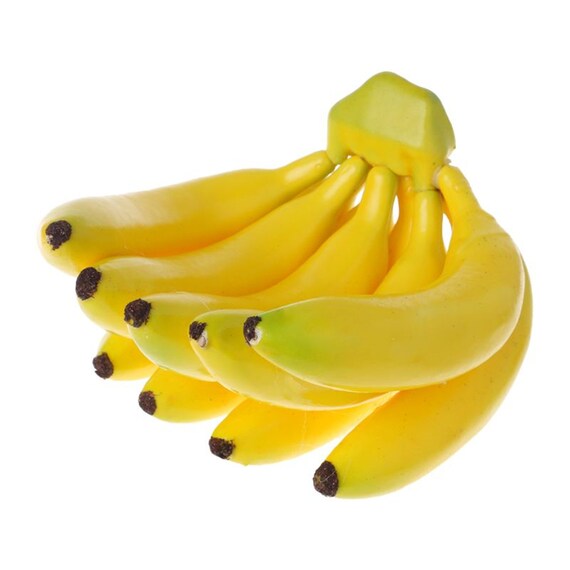 Useful 5pcs Artificial Fruits Banana Prop Simulation Artificial Banana Prop Photography Prop Fruit for Store Shop Display Perfect Decoration