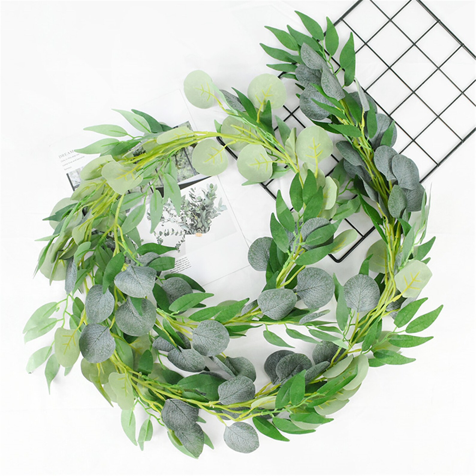 Eucalyptus Garland 67ft Artificial Eucalyptus Garland Etsy