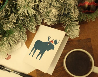 Christmas Moose Card