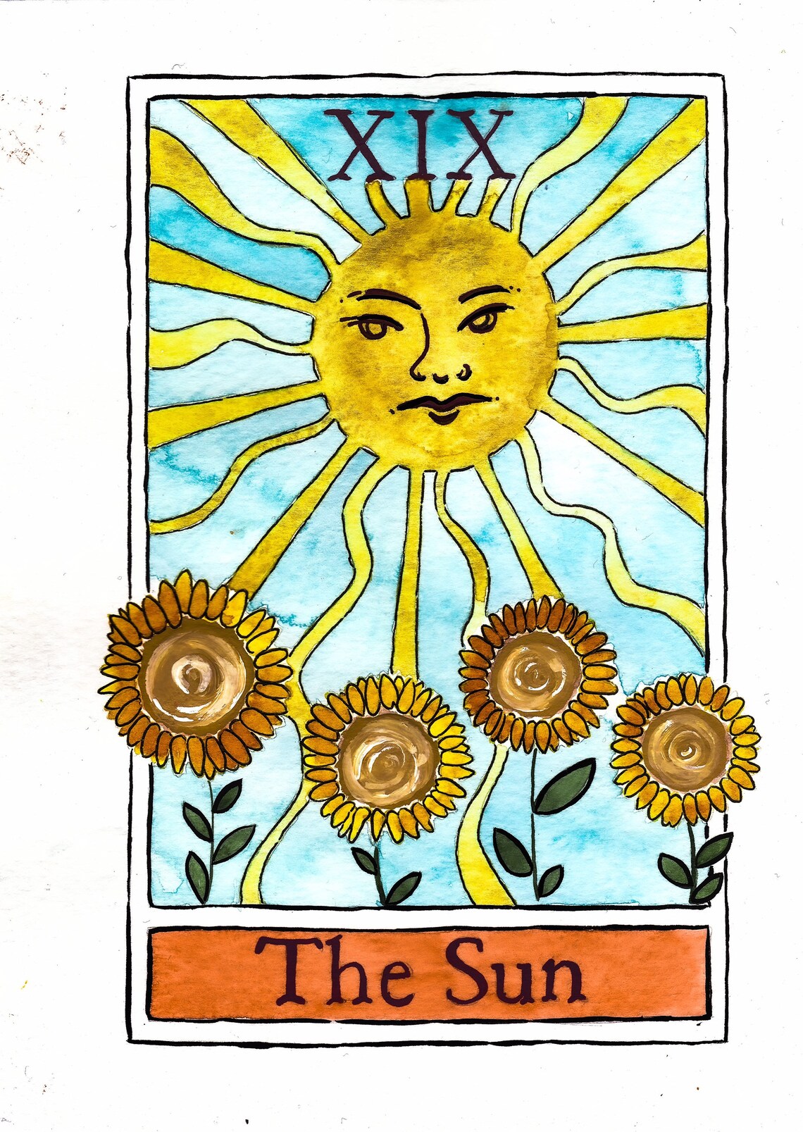 Tarot Card the Sun and the Moon Art Print Set. Original Design Etsy Tarot Card the Sun and the Moon Art Print Set. Original Design Etsy