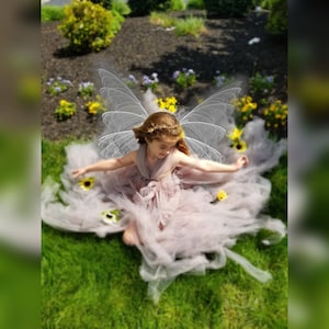 Custom &quot;Dancing with Fairies -Woodland&quot; tulle tutu dress, skirt, fairy Princess, flower, costume, photo prop