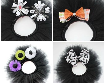 Custom Black Cat Inspired, Halloween, Party, Fluffy Tutu, Costume, skirt, tulle, Thanksgiving, fall, holiday,Baby, Infant, Toddler & Youth