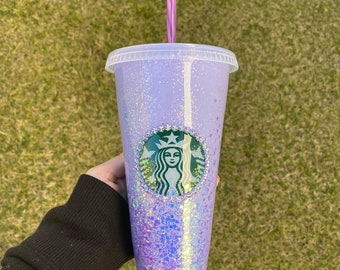 Starbucks 591ml/20oz Soft Purple Jewelled Straw Cup