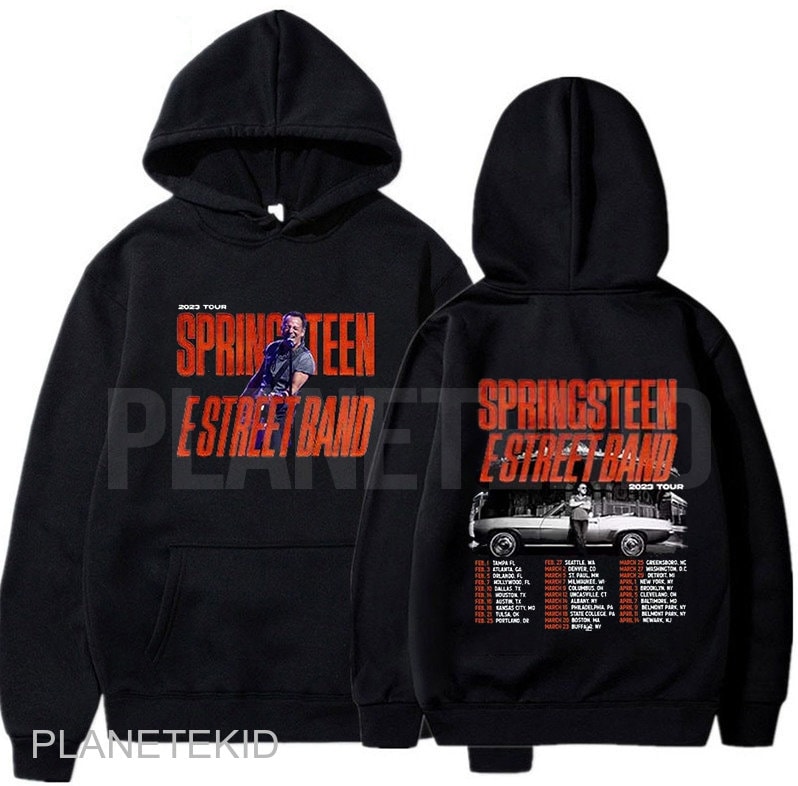 Discover Bruce Springsteen & E Street Band First 2023 Tour Doppelseitiges Hoodie