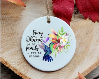 Best Friends Ornament, Friendship Ornament, Gift For BFF, Ohana Means Family, Ohana Family Ornament