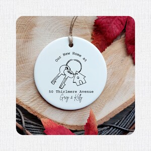 New home, Our new home, Our first home, New homeowner gift, New apartment ornament, Housewarming gift, Home buyer keepsake, Personalised