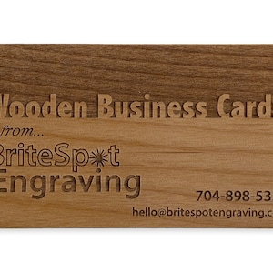 Holz Visitenkarten | Visitenkarten | Benutzerdefinierte Laser graviert Holz Calling Cards | Personalisierte Holz Visitenkarten