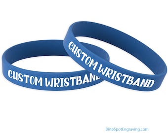Custom Engraved Wristband | Personalized Silicone Rubber Bracelet | Promote, Advocate, Motivate