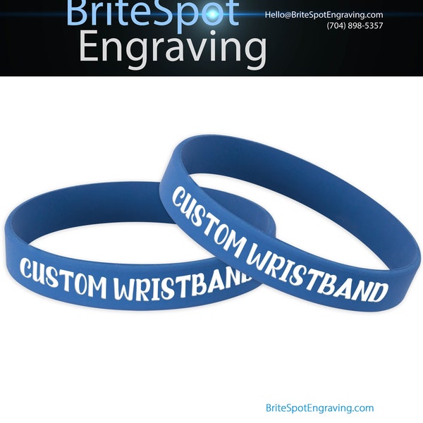 Custom Engraved Wristband | Personalized Silicone Rubber Bracelet | Promote, Advocate, Motivate