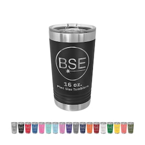 Custom Thermal Insulated Tumbler | Fully Customizable Laser Engraved Polar Camel Pint Sized Mug | Any Logo, Theme or Cause