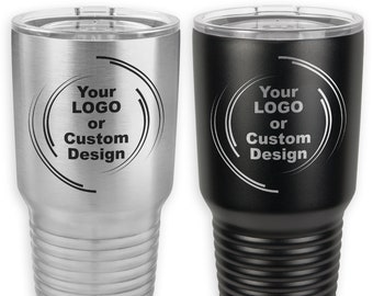 Custom Travel Tumbler | Fully Customizable Laser Engraved Polar Camel 30 oz. Insulated Steel Mug | Any Logo, Theme or Cause