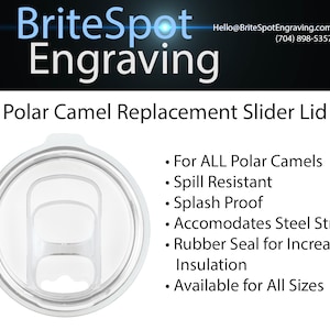 Slider Lids for Polar Camel Yeti-Style Tumblers and Travel Cups