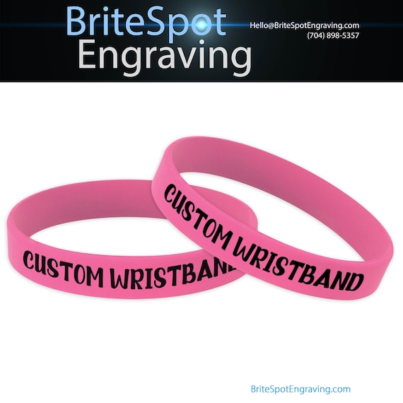 Laser engraving cheap silicone wristbands