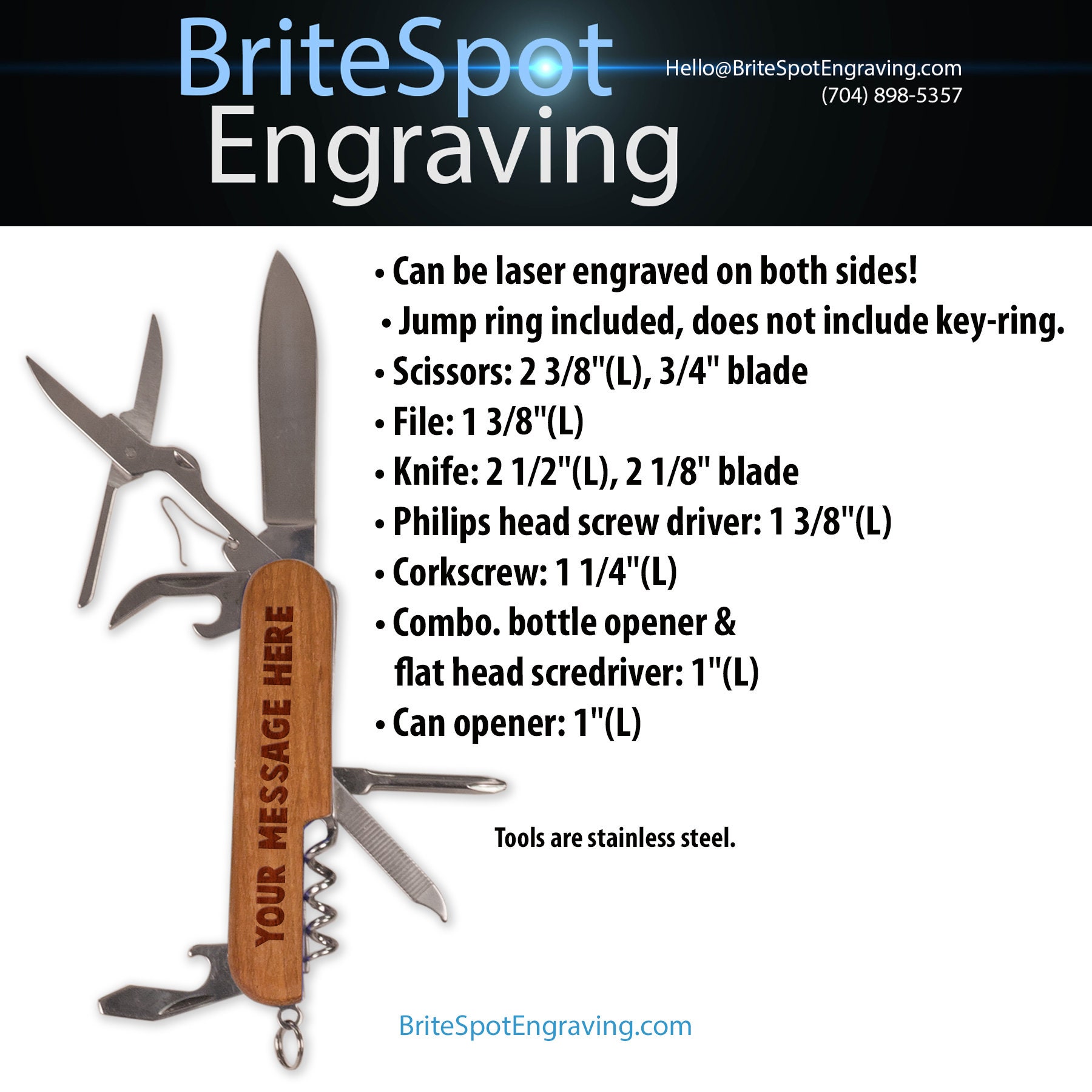 Engraved Pocket Knife Custom Laser Engraved Multitool Pocket Etsy