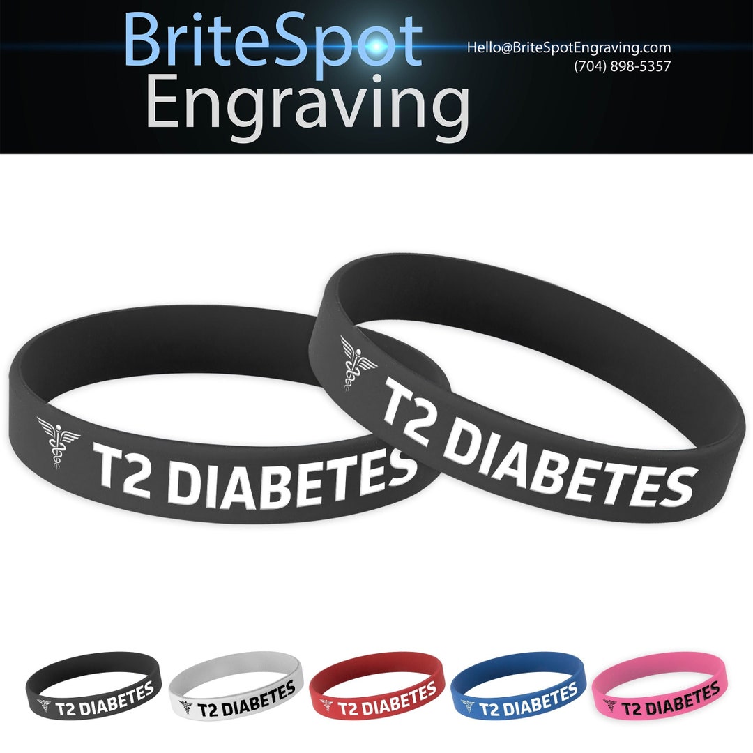 Diabetes Silicone Medical ID Write-On Medical Bracelet - View #11
