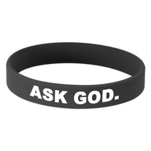 Ask God Silicone Wristband – James 1:5 Reminder Bracelet – Prayer Prompt Gift – Christian Faith Wristband - LDS youth gift