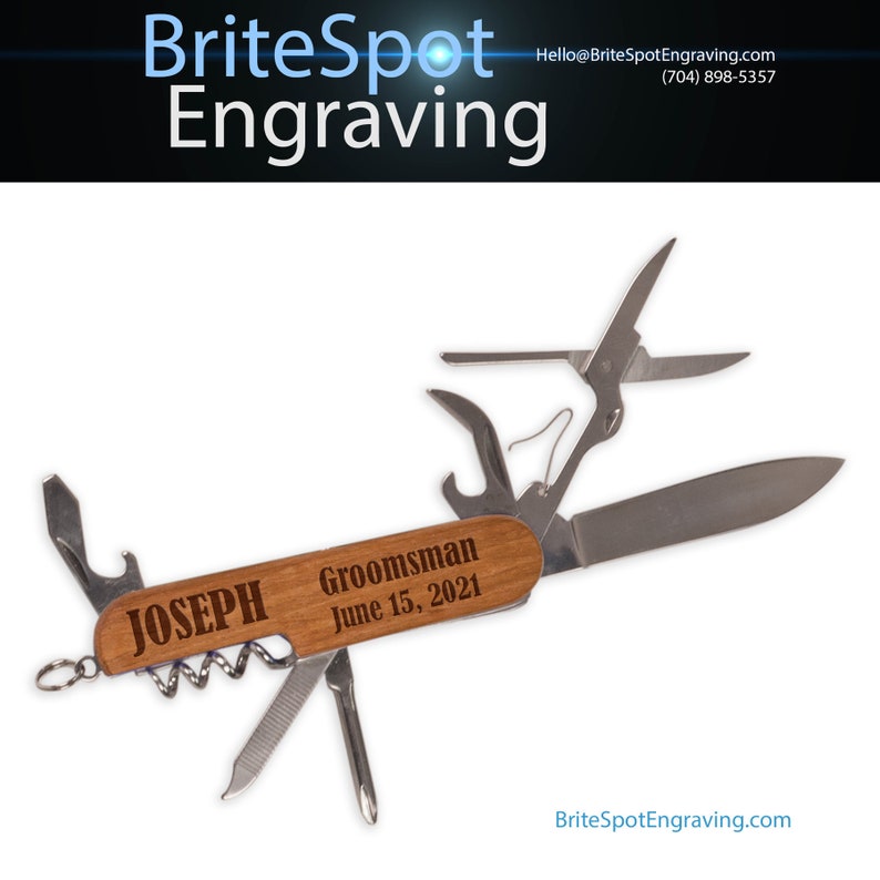 Engraved Pocket Knife Custom Laser Engraved Multitool Pocket Etsy