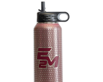 Personalized E2M Fitness Water Tumbler E2M Fitness Thermal Insulated Water Bottle or 40 oz 32 oz