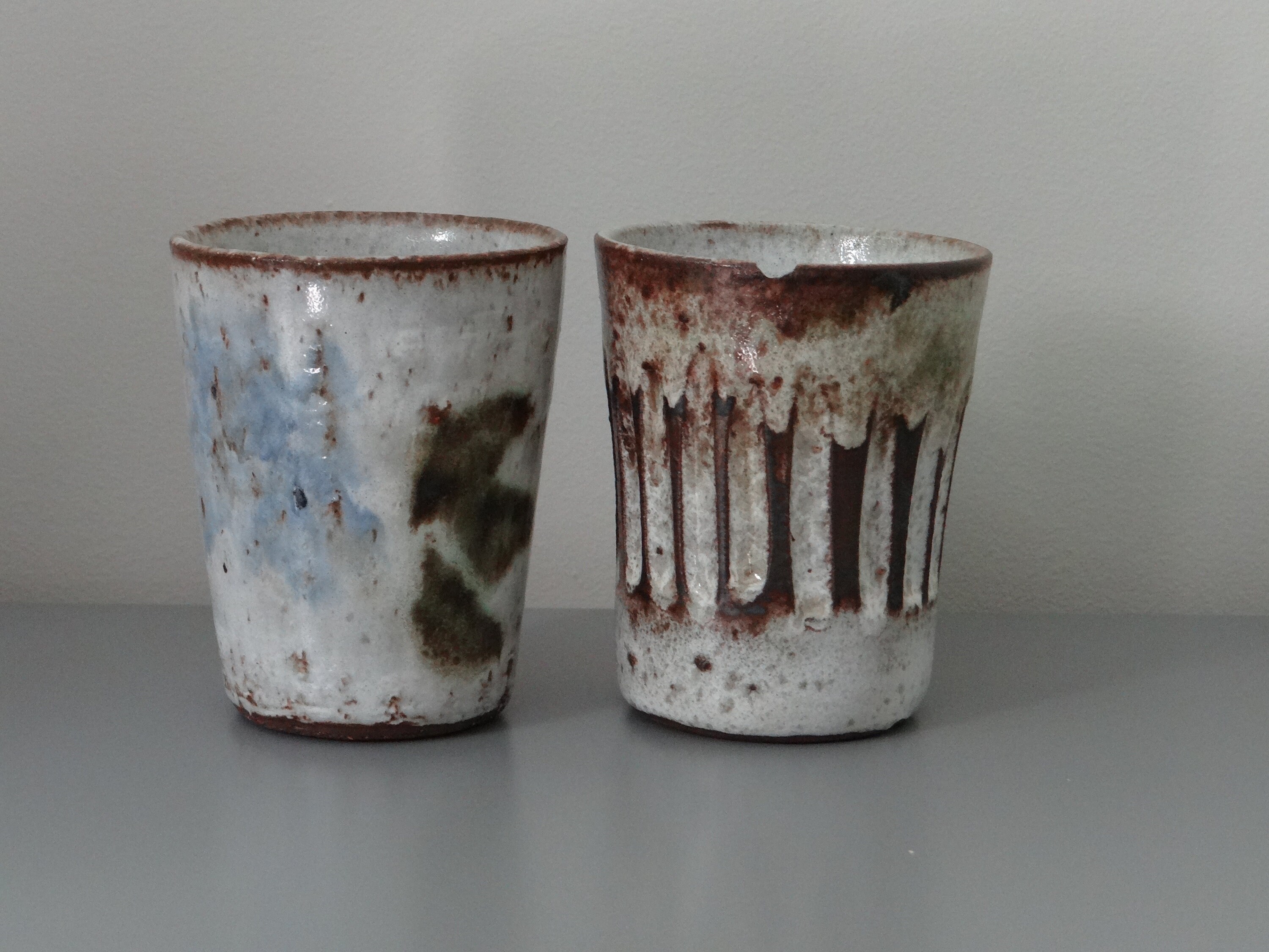 Duo De Verres En Céramique