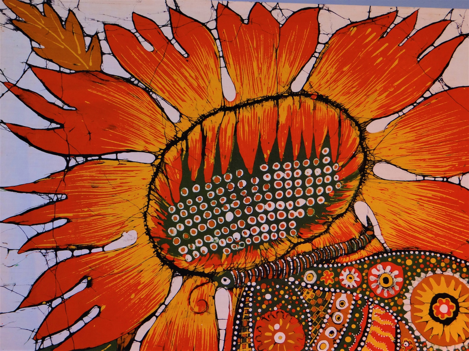 Original Vintage Batik From Sri Lanka Painting on Fabric Art Etsy