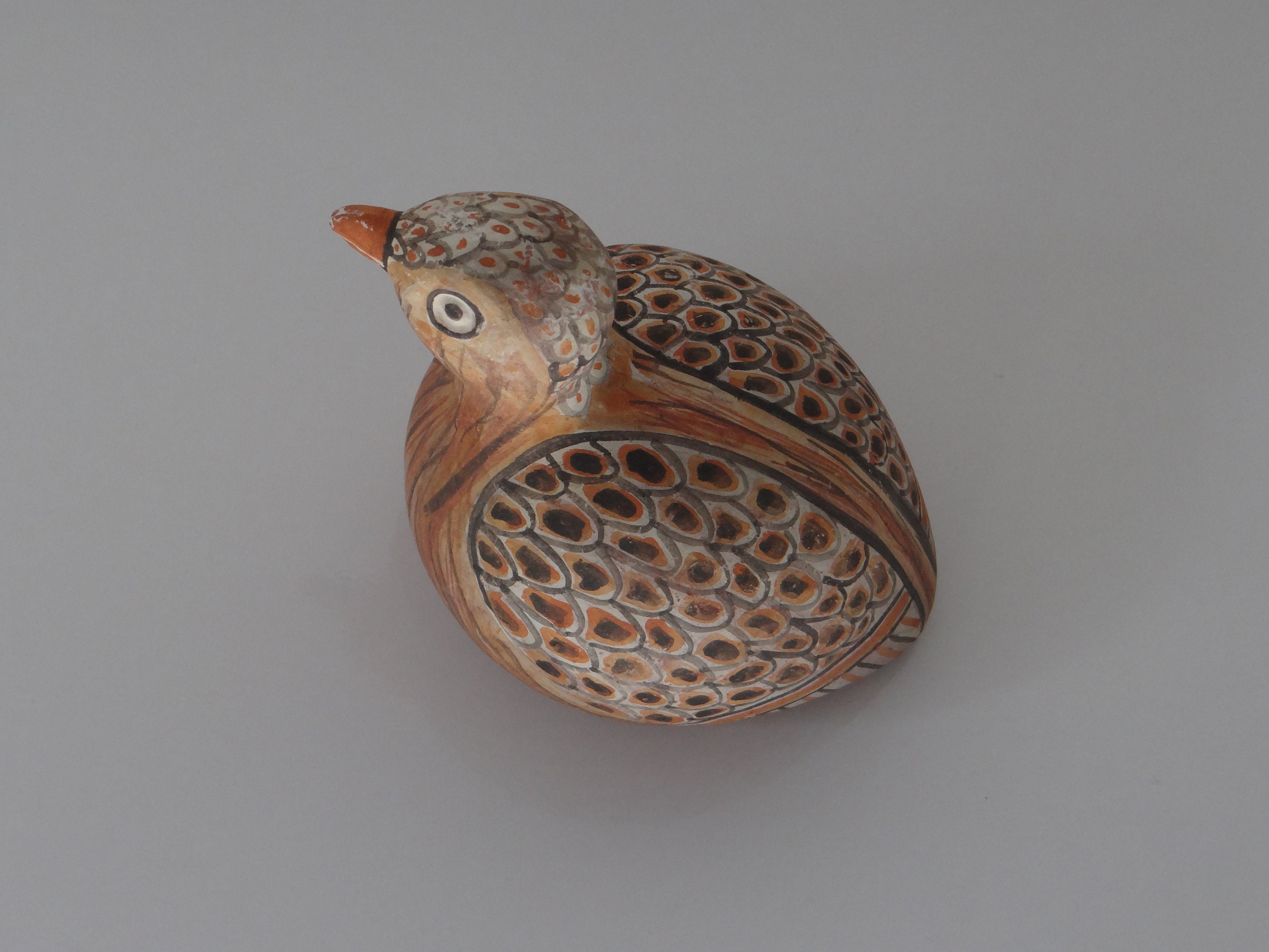 Small Collectible Bird, Pottery Quail, Migratory Bird, Partridge