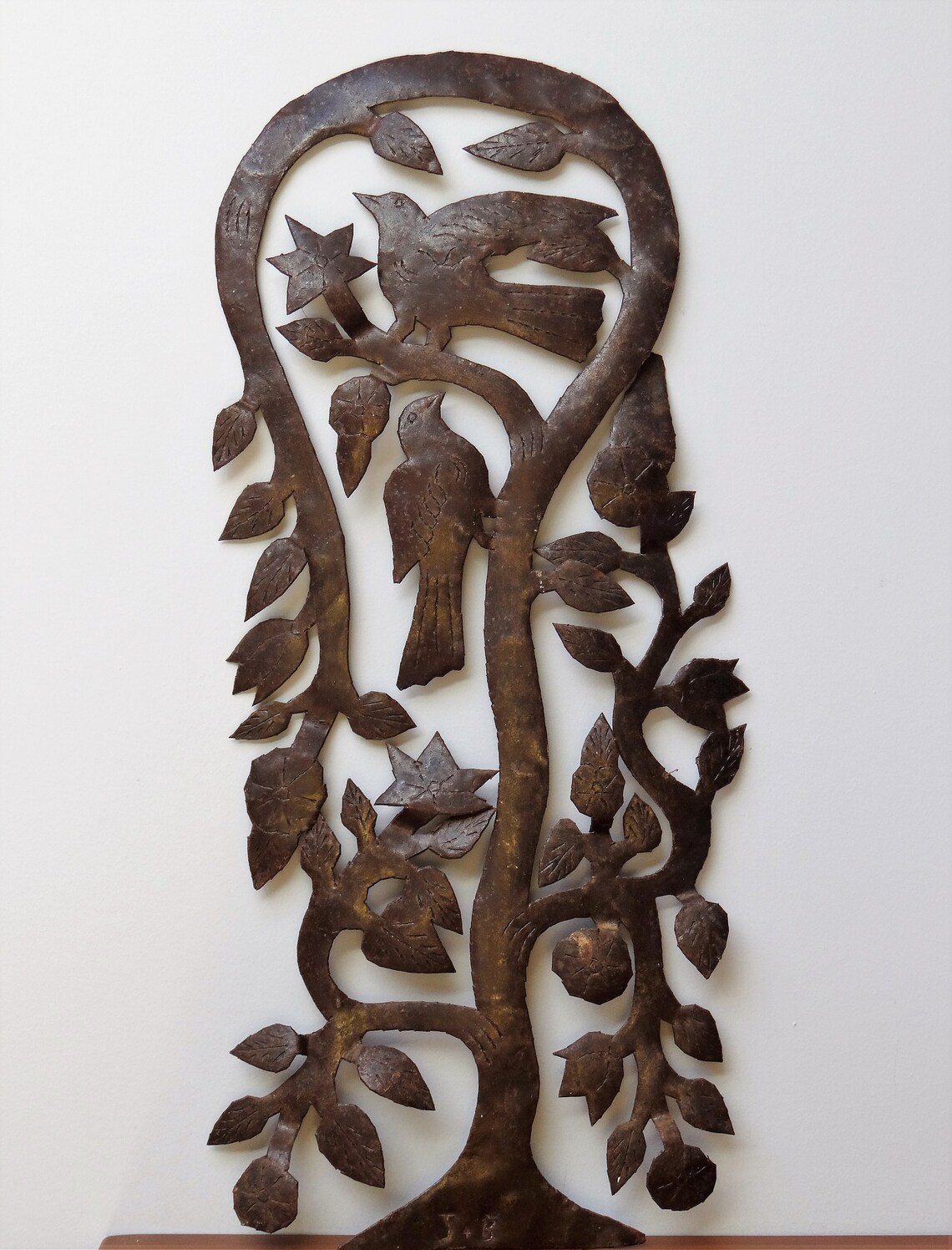 Rusty Metal Tree of Life Garden Decoration Outdoor Wall Art Etsy