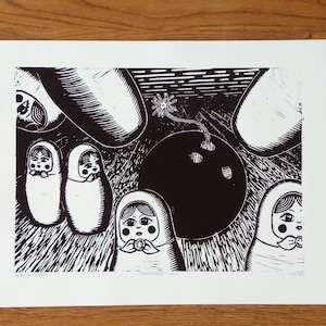Linoprint - ŚWIEŻE Z PRASY - Przypięty