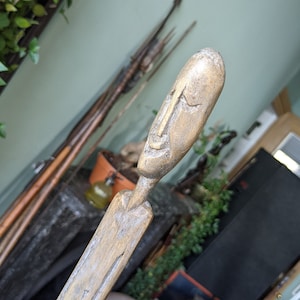 Unusual African Carved Archery Bow