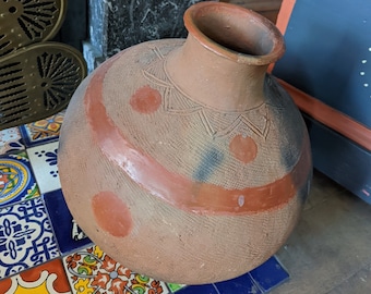 Large Red Terracotta Indigenous Cooking Pot