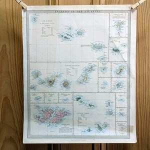 1836 SDUK Kaart van de eilanden in de Atlantische Oceaan