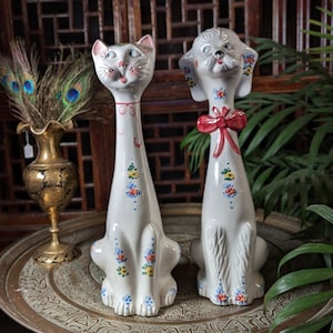 60's Italian Ceramic Mancioli Cats