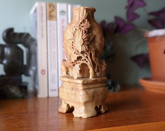 Vintage Chinese Soapstone Vase