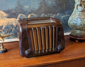 Vintage Mullard Mus 298 Bakelit Röhrenradio