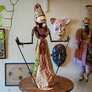Vintage Indonesian Wayang Golek Puppet