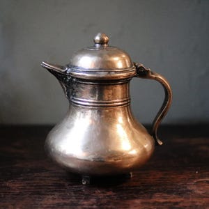 Antique Victorian Brass Coffee Pot / Jug