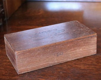 Vintage Wooden Cigar Box – Artists Box / Pencil Case