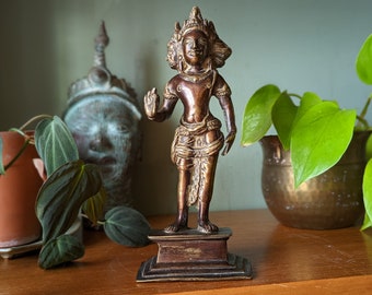 Vintage Thai Bronze Trimurti Statue