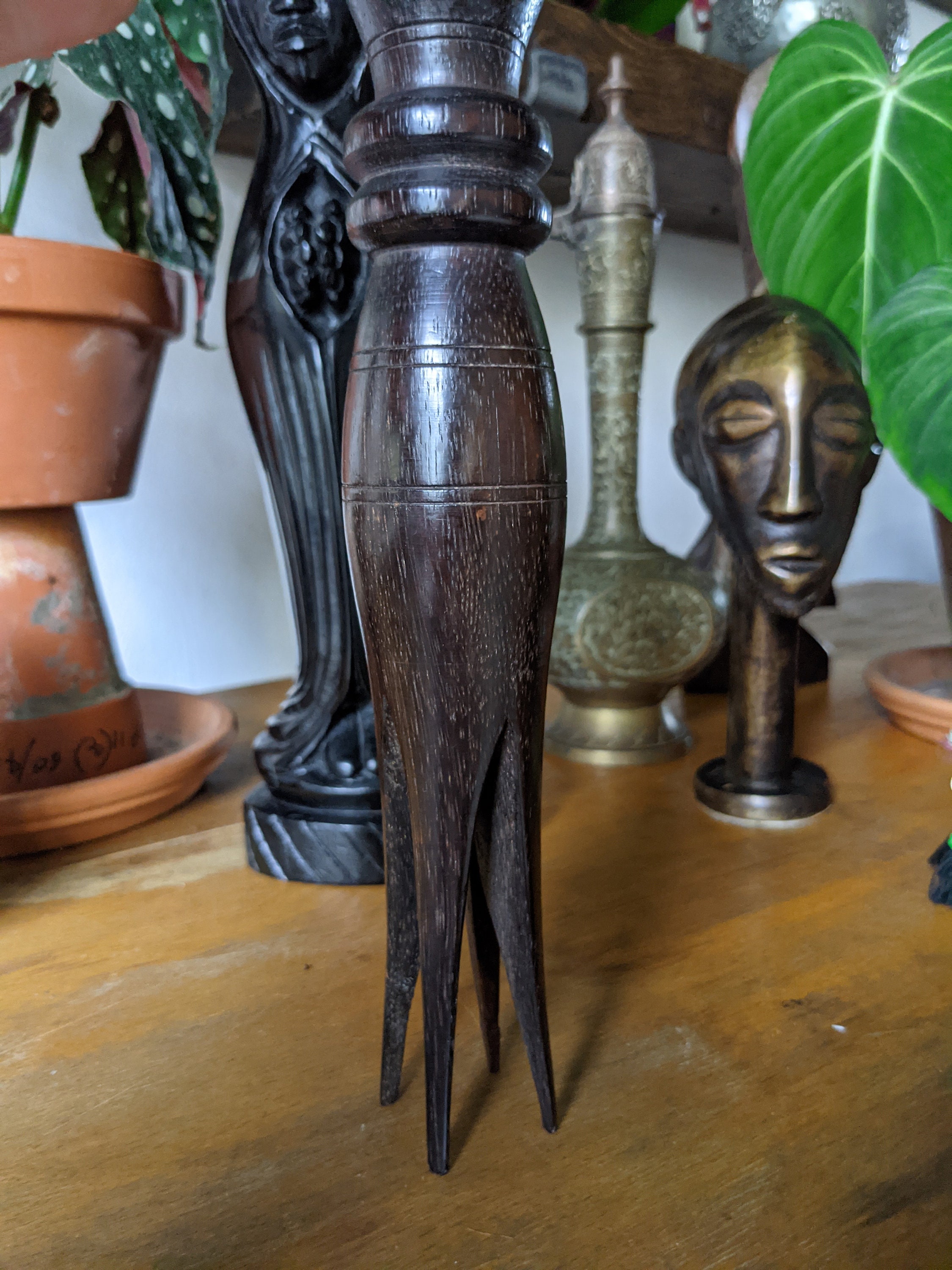 Unusual Vintage Wooden African Sculpture - Etsy UK