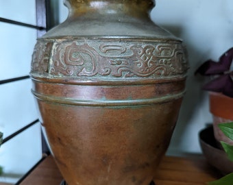 明治時代の日本のアンティーク青銅花瓶 - Etsy 日本