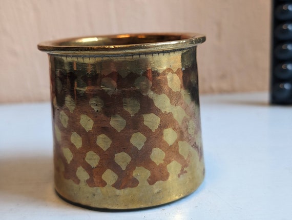 Brass And Copper Panch Patra (Holy Water Vessel) - 19th C Brass And Copper Panch Patra (Holy Water Vessel) - 19th C