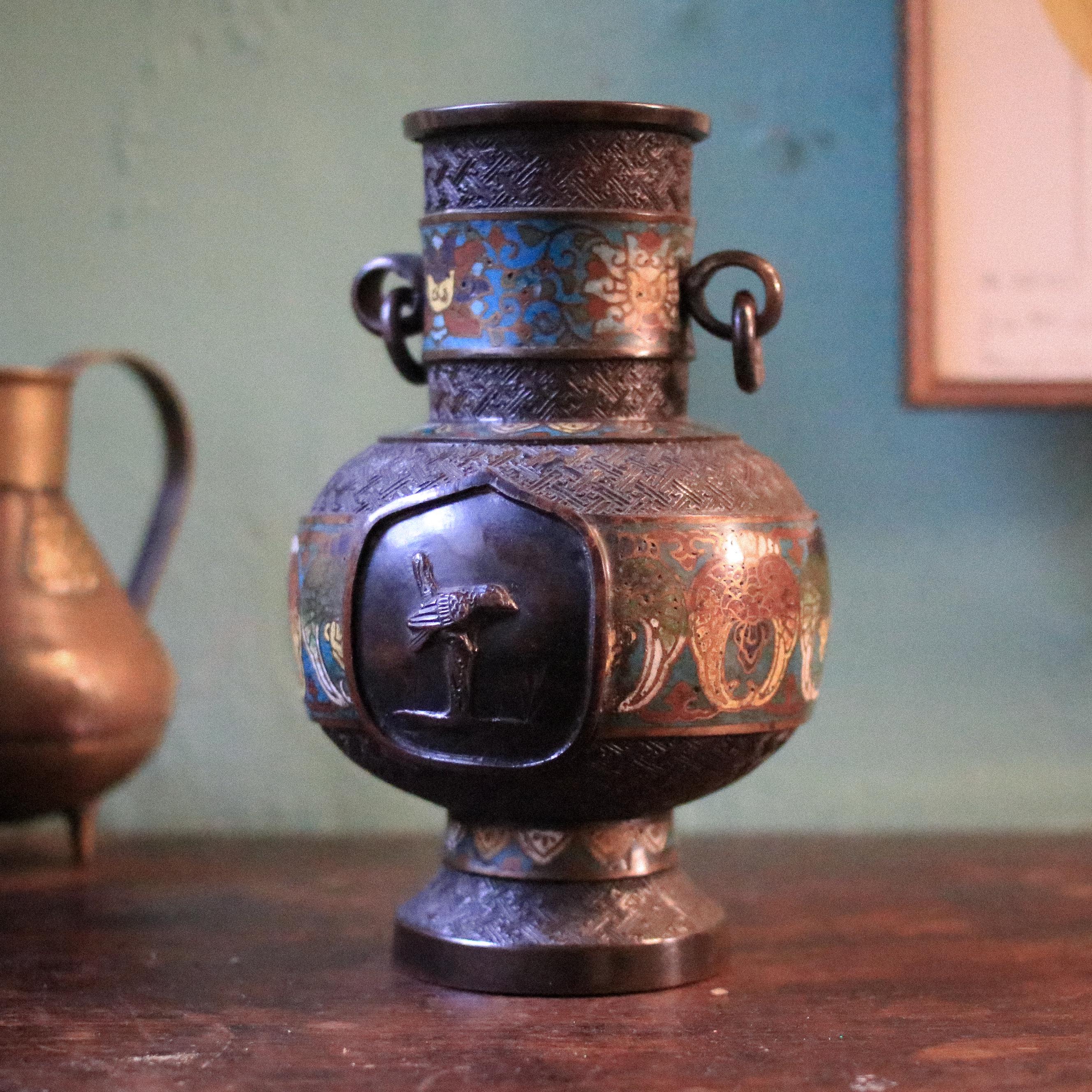 Antique Japanese Bronze Lamp - Etsy