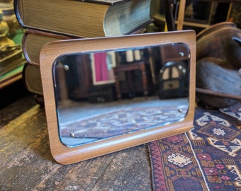 Mid Century Modern Teak Framed Mirror
