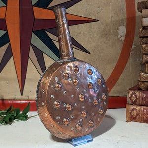 Antique Middle Eastern Turkish Copper Flask