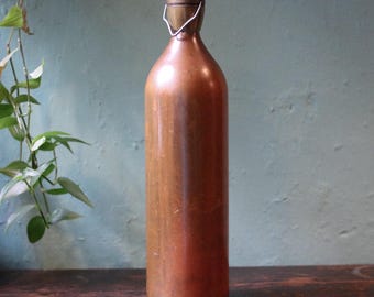 Antique Copper Hot Water Bottle Flask