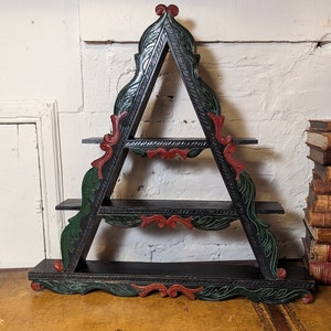 Antique Swedish Triangular Amgar Shelve