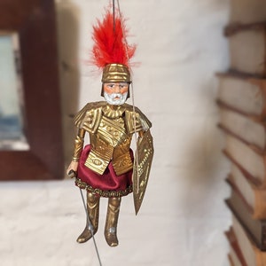 Early 20thC Italian Papier Mache Puppet Marionette Toy