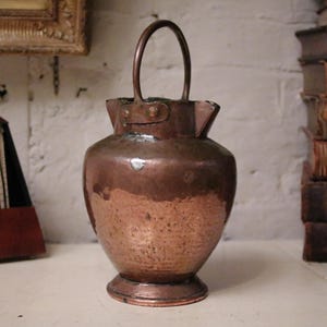 Early 20th.C Hammered Copper Pitcher Jug