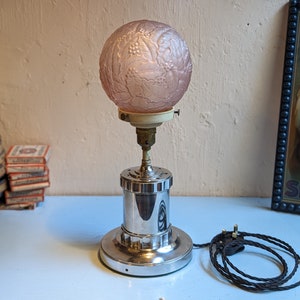 1930&#39;s Art Deco Chrome Table Lamp